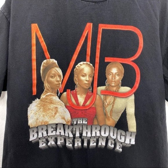 MARY J BLIGE 2006 Vintage Breakthrough Tour Rap R & B Hip Hop Graphic Band Tee - Picture 5 of 8